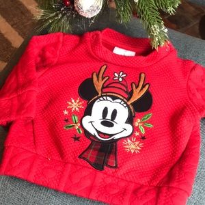 Excellent Minnie Mouse Embossed Sweatshirt